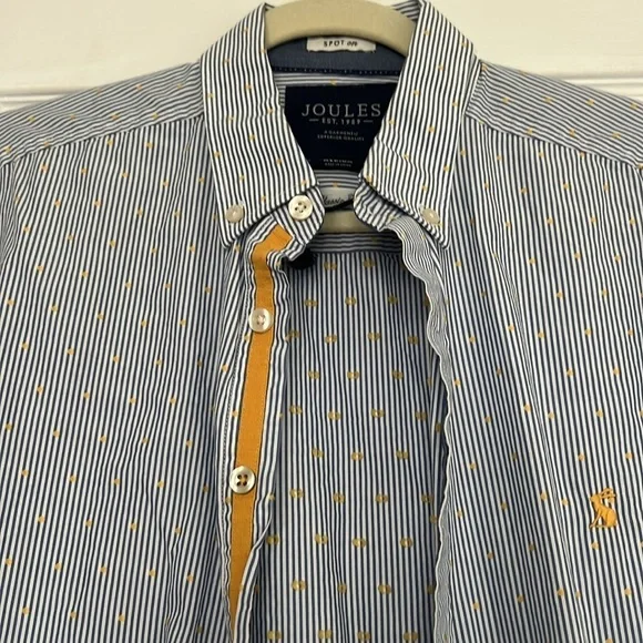 Joules Men's Blue Striped Shirt - Picture 2 of 4